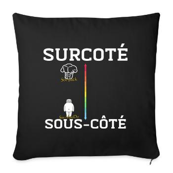 Surcoté Six pack Sous côté Six MacDo - Housse de coussin décorative 45 x 45 cm - noir - Devant