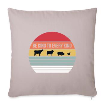 Animal Rights Animal Protection Nature Conservation Gift - Sofa pillowcase 17,3'' x 17,3'' (45 x 45 cm) - light taupe - Front