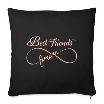 Mon meilleur ami pour toujours Cadeau - Housse de coussin décorative 45 x 45 cm - noir - Devant