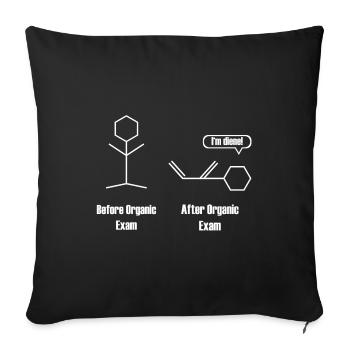 Organische Chemie Student Exam Geschenk - Sofakissenbezug 45 x 45 cm - Schwarz - Vorne
