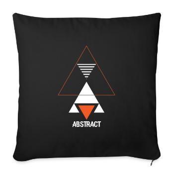 Triangle Art Geometry Abstract Gift - Housse de coussin décorative 45 x 45 cm - noir - Devant