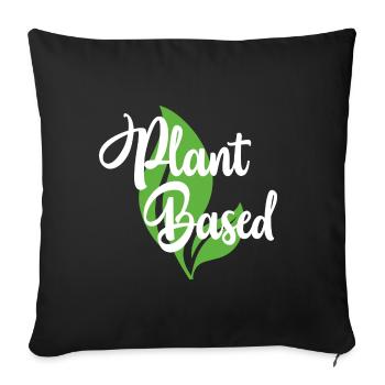 Cadeau santé Felischfrei à base de plantes - Housse de coussin décorative 45 x 45 cm - noir - Devant