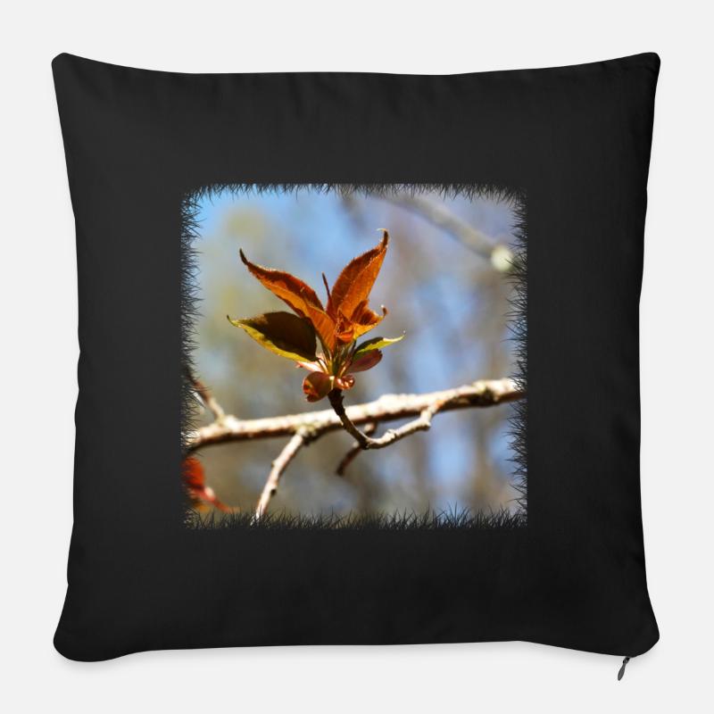 nature - Sofakissenbezug 45 x 45 cm - Schwarz