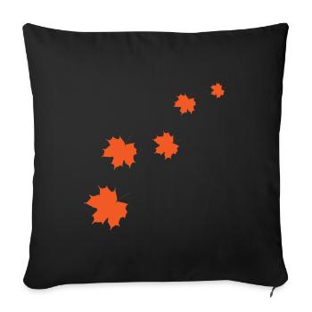 Automne automne cadeau d'automne - Housse de coussin décorative 45 x 45 cm - noir - Devant