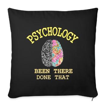 Psychology Psychologist Therapist Gift Uni A - Sofa pillowcase 17,3'' x 17,3'' (45 x 45 cm) - black - Front