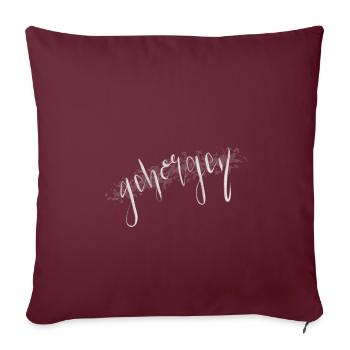 secure - Sofa pillowcase 17,3'' x 17,3'' (45 x 45 cm) - burgundy - Front