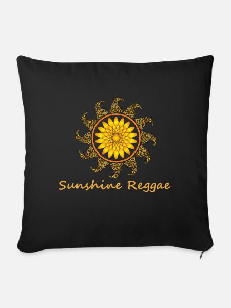 sunshine reggae - Sofakissenbezug 45 x 45 cm - Schwarz