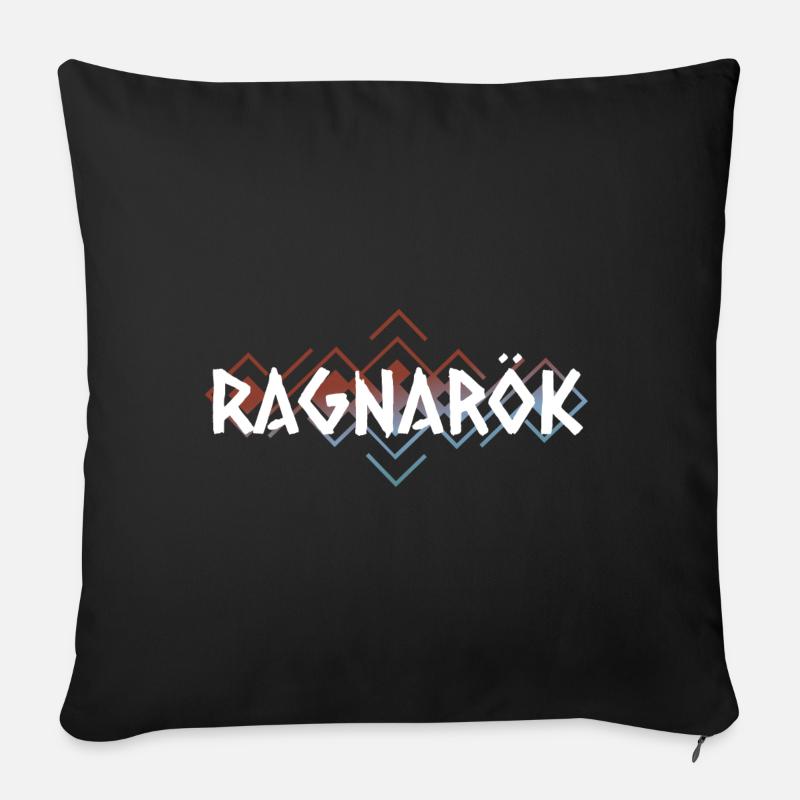 Ragnarök Schicksal der Götter - Sofakissenbezug 45 x 45 cm - Schwarz