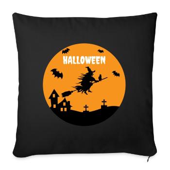 Halloween - Sofa pillowcase 17,3'' x 17,3'' (45 x 45 cm) - black - Front