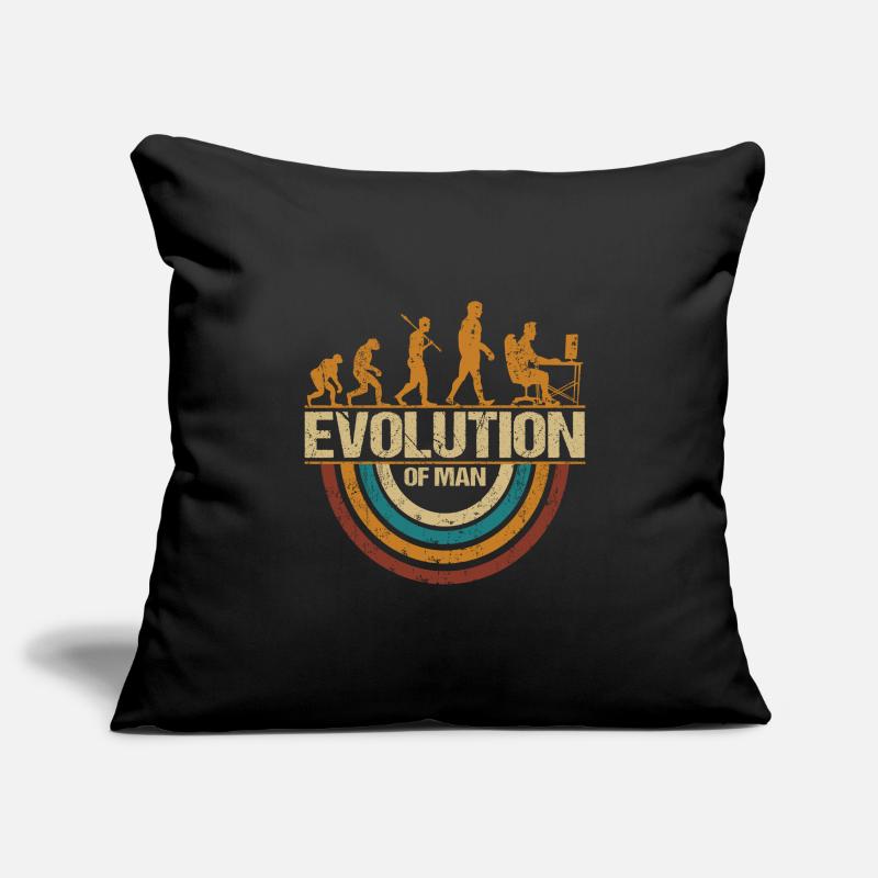 Programmateur Computerfreak Evolution Retro Housse de coussin décorative 45 x 45 cm