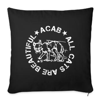 All cats are beautiful - Sofakissenbezug 45 x 45 cm - Schwarz - Vorne