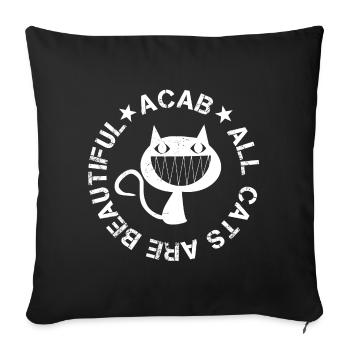 All Cats Are Beautiful - Sofakissenbezug 45 x 45 cm - Schwarz - Vorne