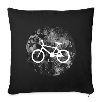 Fahrrad Design - Sofakissenbezug 45 x 45 cm - Schwarz - Vorne