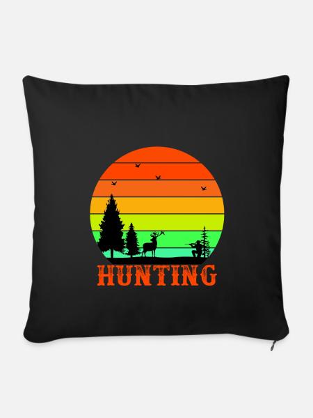 Hunting - Sofakissenbezug 45 x 45 cm - Schwarz