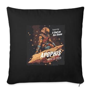 Apophis 13.04.2029 / Interstellares Objekt 99942 - Sofakissenbezug 45 x 45 cm - Schwarz - Vorne