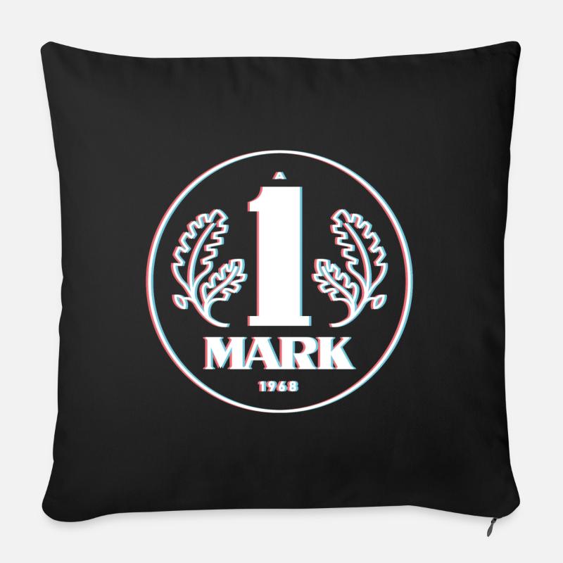 Ostmark 3D - Sofa pillowcase 17,3'' x 17,3'' (45 x 45 cm) - black