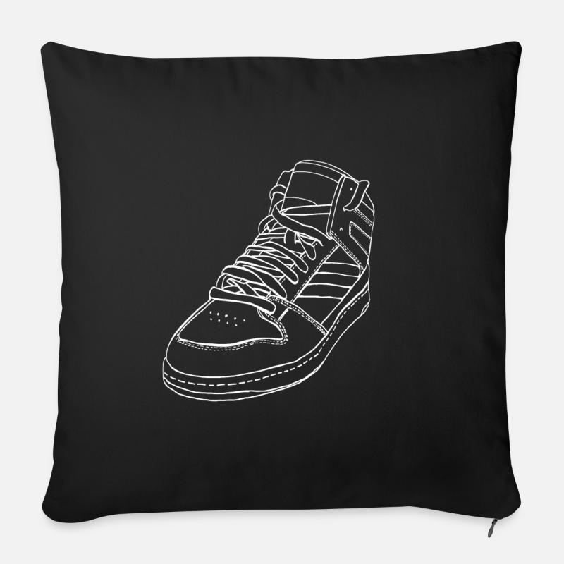 Sneaker - Sofa pillowcase 17,3'' x 17,3'' (45 x 45 cm) - black