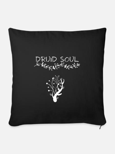 Druid Soul Contrast - Sofakissenbezug 45 x 45 cm - Schwarz