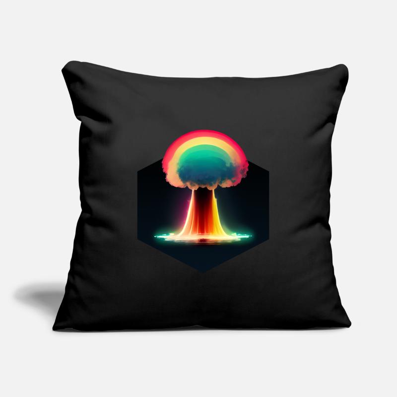 Rainbow Nuclear Explosion Sofa pillowcase 17,3'' x 17,3'' (45 x 45 cm)