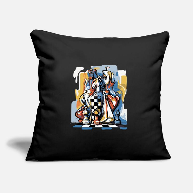 Chess composition n°3 Sofa pillowcase 17,3'' x 17,3'' (45 x 45 cm)