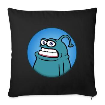 Mampfredo - Housse de coussin décorative 45 x 45 cm - noir - Devant