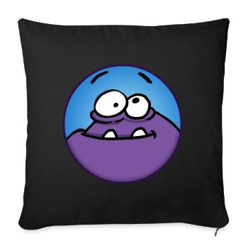 PlumBoo - Sofa pillowcase 17,3'' x 17,3'' (45 x 45 cm) - black - Front