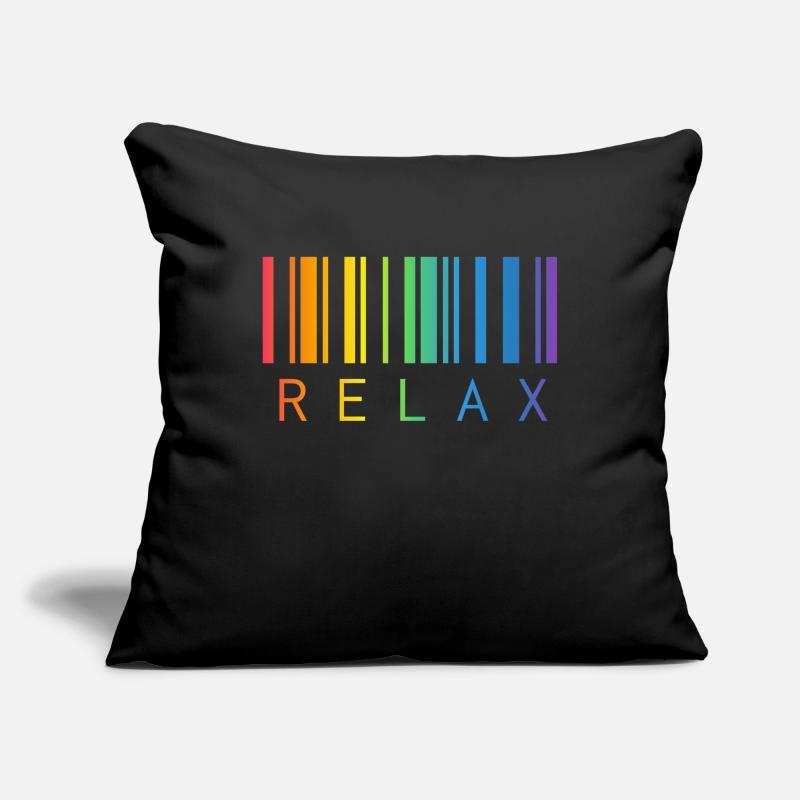 RELAX BARCODE STRICHCODE Sofakissenbezug 45 x 45 cm