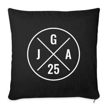 JGA 2025 - Junggesellenabschied 2025 - JGA 25 - Sofakissenbezug 45 x 45 cm - Schwarz - Vorne