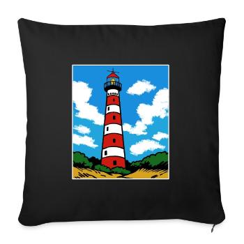 J’adore Ameland Holiday Lighthouse - Housse de coussin décorative 45 x 45 cm - noir - Devant
