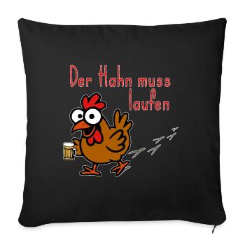 Le robinet doit s’exécuter - Housse de coussin décorative 45 x 45 cm - noir - Devant