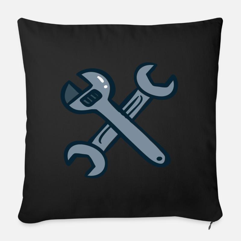 Outil de bricolage - Housse de coussin décorative 45 x 45 cm - noir