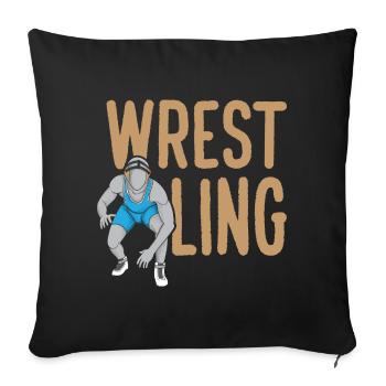 Wrestling Wrestler - Sofakissenbezug 45 x 45 cm - Schwarz - Vorne