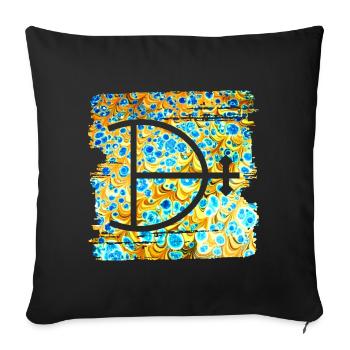magnésium e 243 - Housse de coussin décorative 45 x 45 cm - noir - Devant