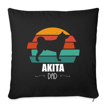 Akita - Sofa pillowcase 17,3'' x 17,3'' (45 x 45 cm) - black - Front