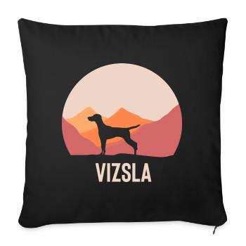 Vizsla - Sofa pillowcase 17,3'' x 17,3'' (45 x 45 cm) - black - Front