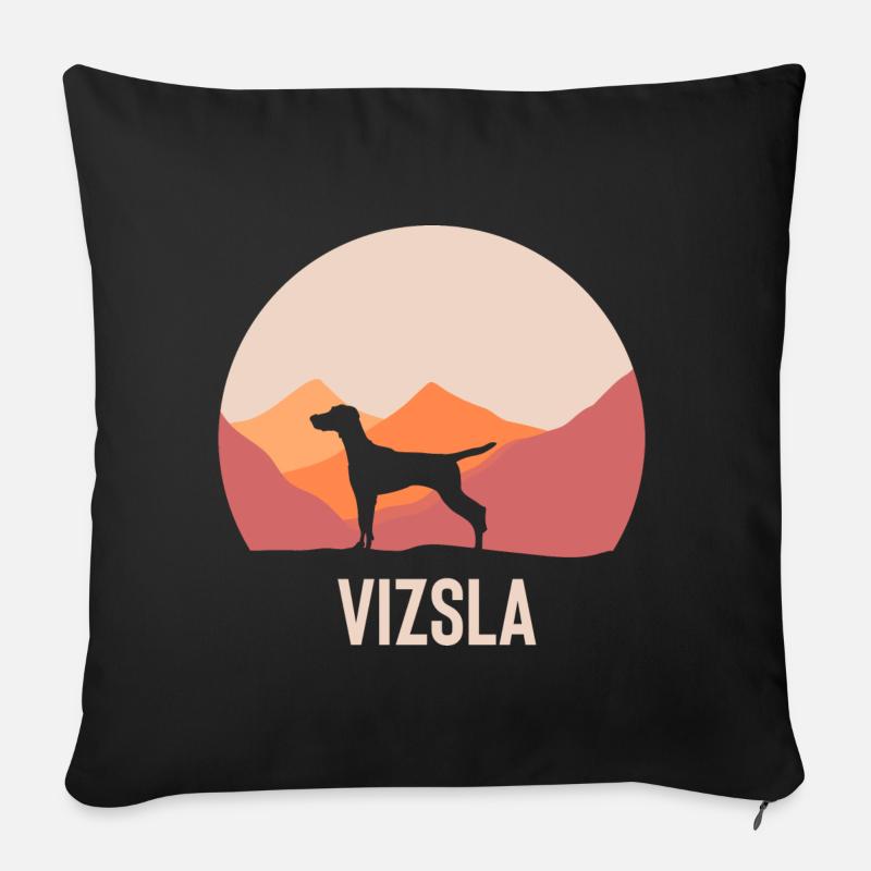 Vizsla - Sofakissenbezug 45 x 45 cm - Schwarz