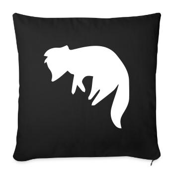 fuchs - Sofakissenbezug 45 x 45 cm - Schwarz - Vorne