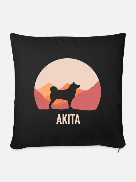 Akita - Sofakissenbezug 45 x 45 cm - Schwarz