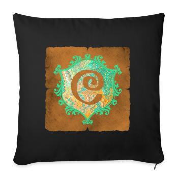 E 36 quater - Housse de coussin décorative 45 x 45 cm - noir - Devant