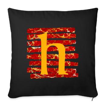 Bandes E 232 h - Housse de coussin décorative 45 x 45 cm - noir - Devant