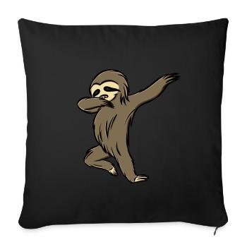 Dabbing Sloth Dab Dance Lazy Sloth - Sofa pillowcase 17,3'' x 17,3'' (45 x 45 cm) - black - Front