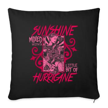Frauen Mädchen Lady Stärke Feminist Emanzipation - Sofakissenbezug 45 x 45 cm - Schwarz - Vorne