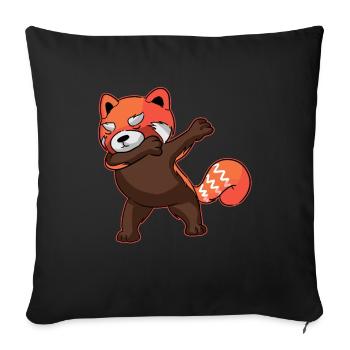 Funny Dabbing Red Panda Dab Dance Gift - Sofa pillowcase 17,3'' x 17,3'' (45 x 45 cm) - black - Front