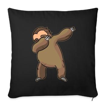 Funny Dabbing Sloth Dab Dance Gift - Sofa pillowcase 17,3'' x 17,3'' (45 x 45 cm) - black - Front