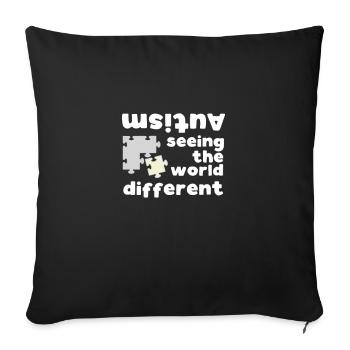 Autism Asperger Syndrome Anders Shirt Gift - Sofa pillowcase 17,3'' x 17,3'' (45 x 45 cm) - black - Front