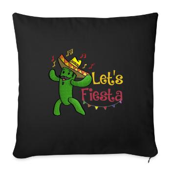 Cinco De Mayo Cactus Party Fiesta - Housse de coussin décorative 45 x 45 cm - noir - Devant