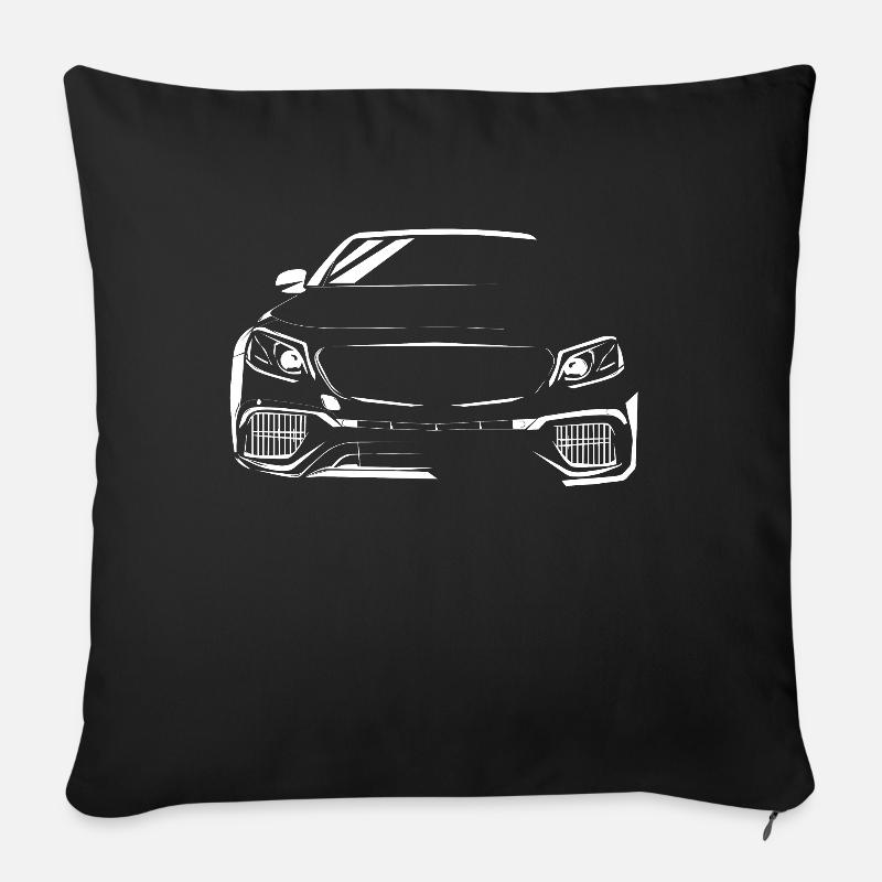 sportwagen - Sofakissenbezug 45 x 45 cm - Schwarz