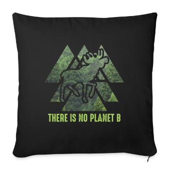 Il n’y a pas de planète B - NO PLANET B Cerf - Housse de coussin décorative 45 x 45 cm - noir - Devant
