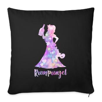 Rumpunzel Bachelorettes - Sofa pillowcase 17,3'' x 17,3'' (45 x 45 cm) - black - Front