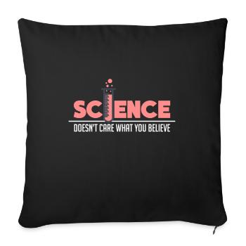 La science n’a pas d’importance En Ce que tu crois - Housse de coussin décorative 45 x 45 cm - noir - Devant